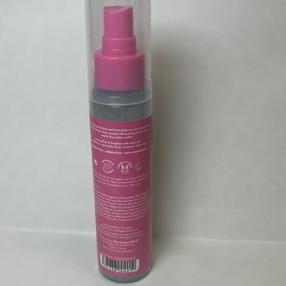 The Crème Shop Hollywood x Onch Crystal Glow Moisturizing Shimmer Mist - Picture 2 of 3